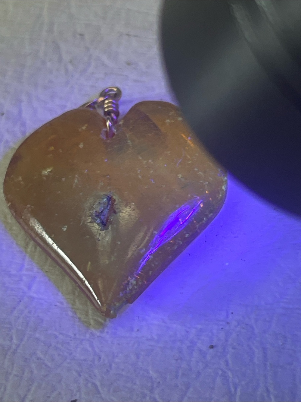 Genuine Amber Heart Pendant | Hand Carved Honey Baltic Boho - Picture 5 of 5